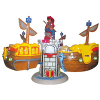 Cartoon pirate ship