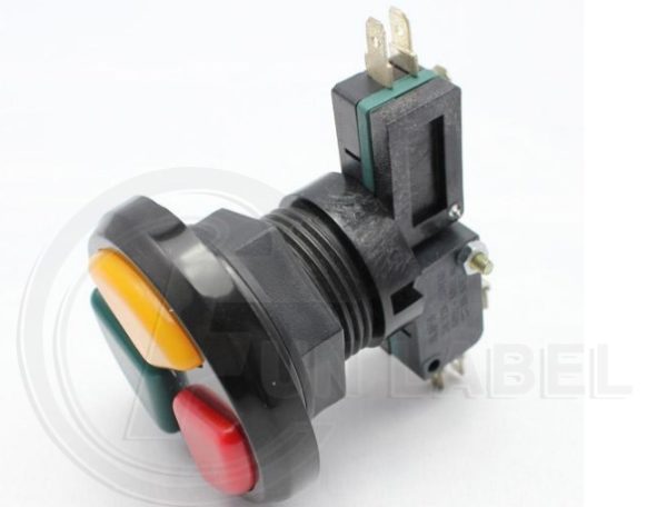 Triple position push button with microswitches | FunLabel-Amusement ...